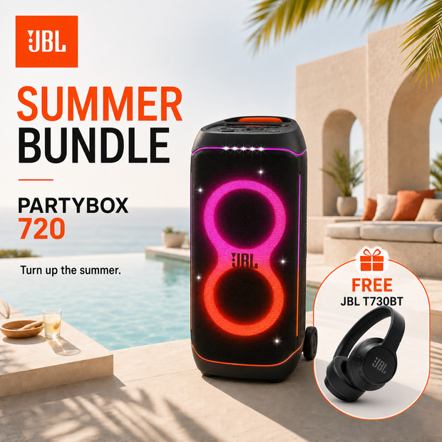 JBL PartyBox 720 + FREE JBL T730BT