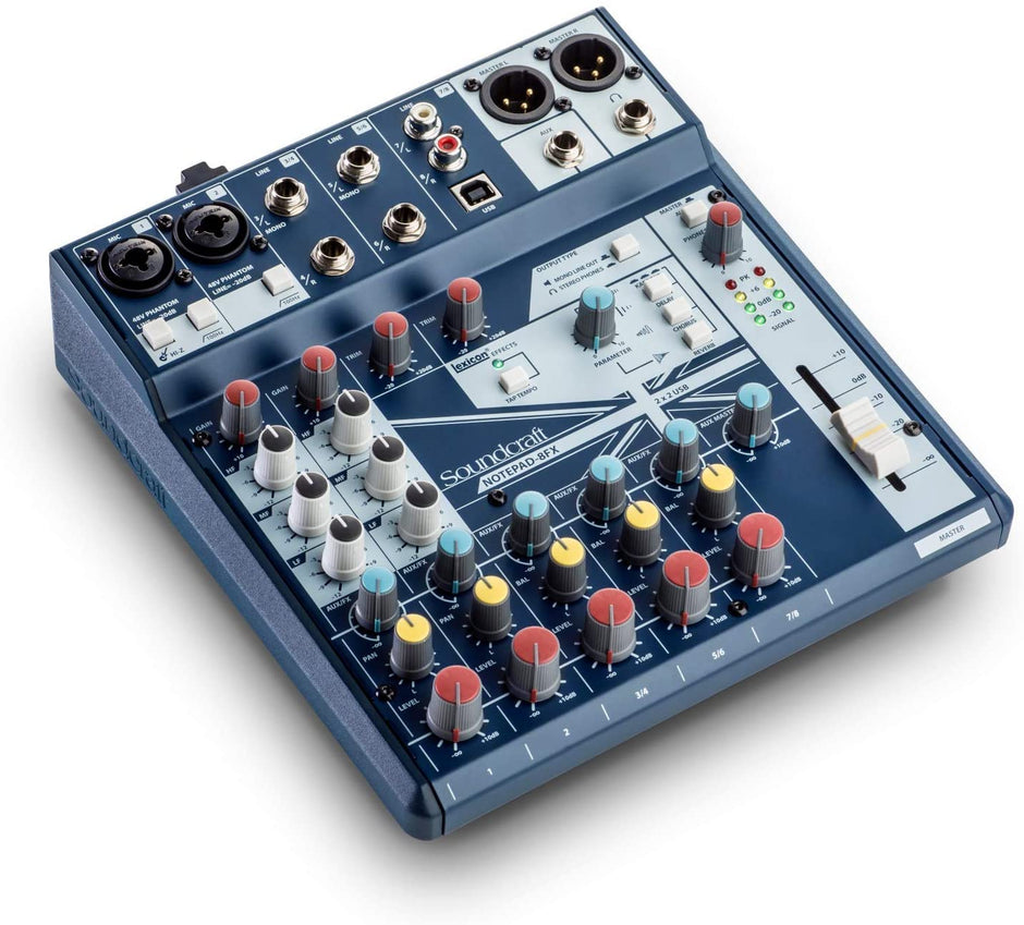 SOUNDCRAFT NotePad-8FX وحدة مزج تناظري