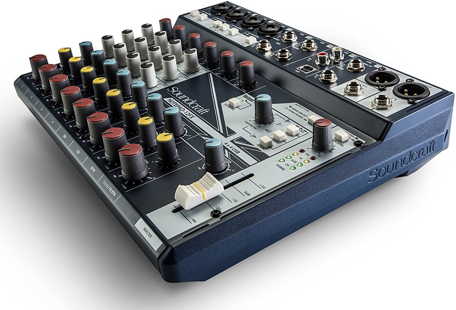 SOUNDCRAFT NotePad-12FX وحدة تحكم صوتي ذات شكل صغير تناظري مع تأثيرات ليكسيكون